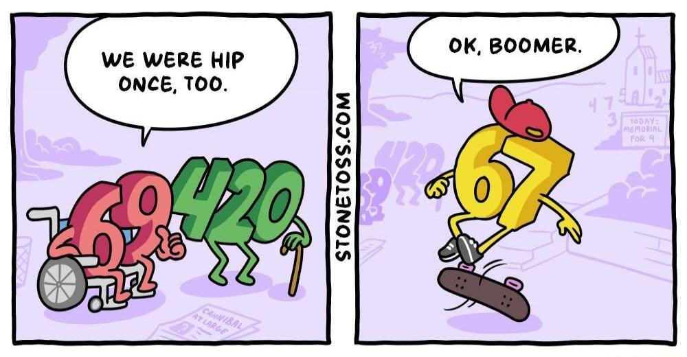 We were hip once, too. Ok, Boomer.