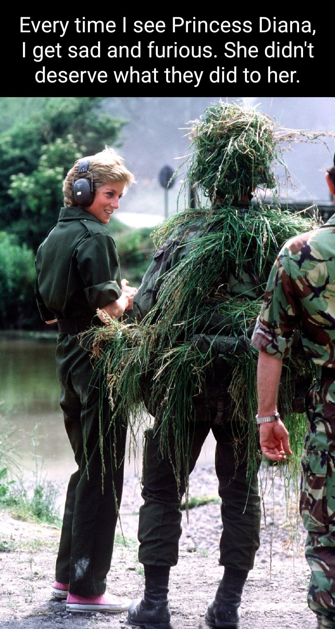 Every time see Princess Diana get sad and furious She didnt deserve what they did to her o