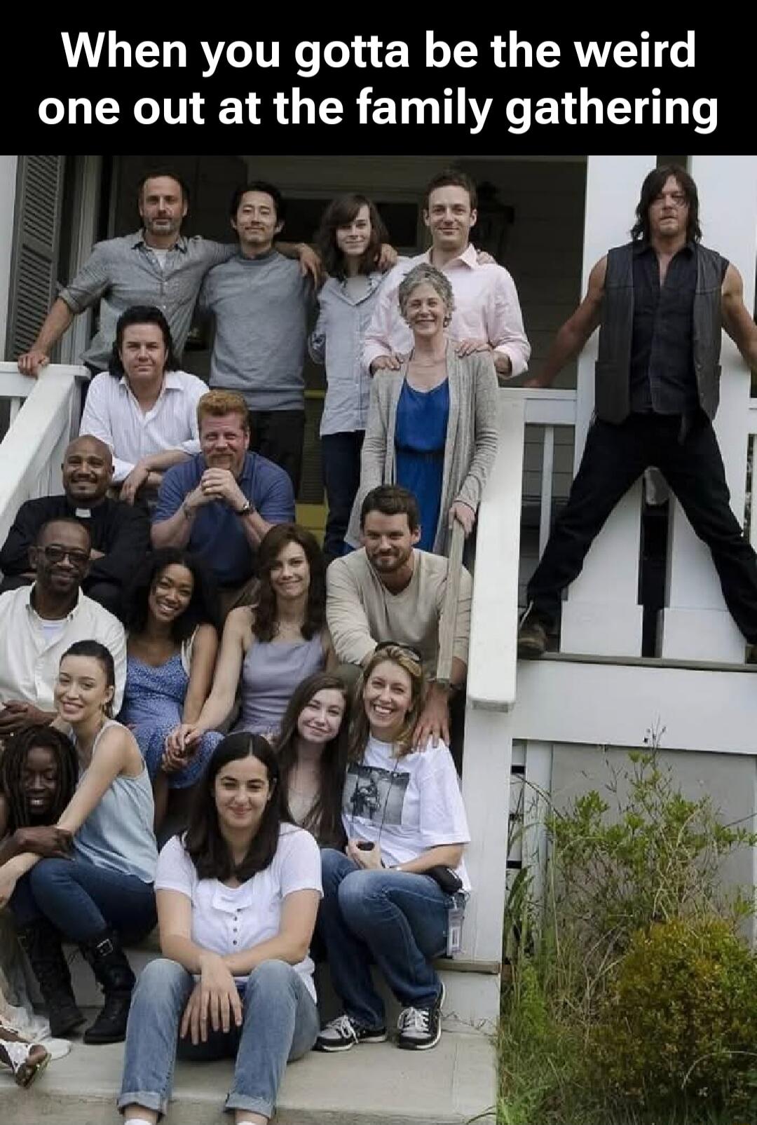 When you gotta be the weird one out at the family gathering