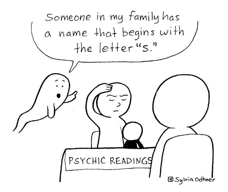 Someone in my family has o name hat begins with the etters PSYCHIC READING Sylvia odhner