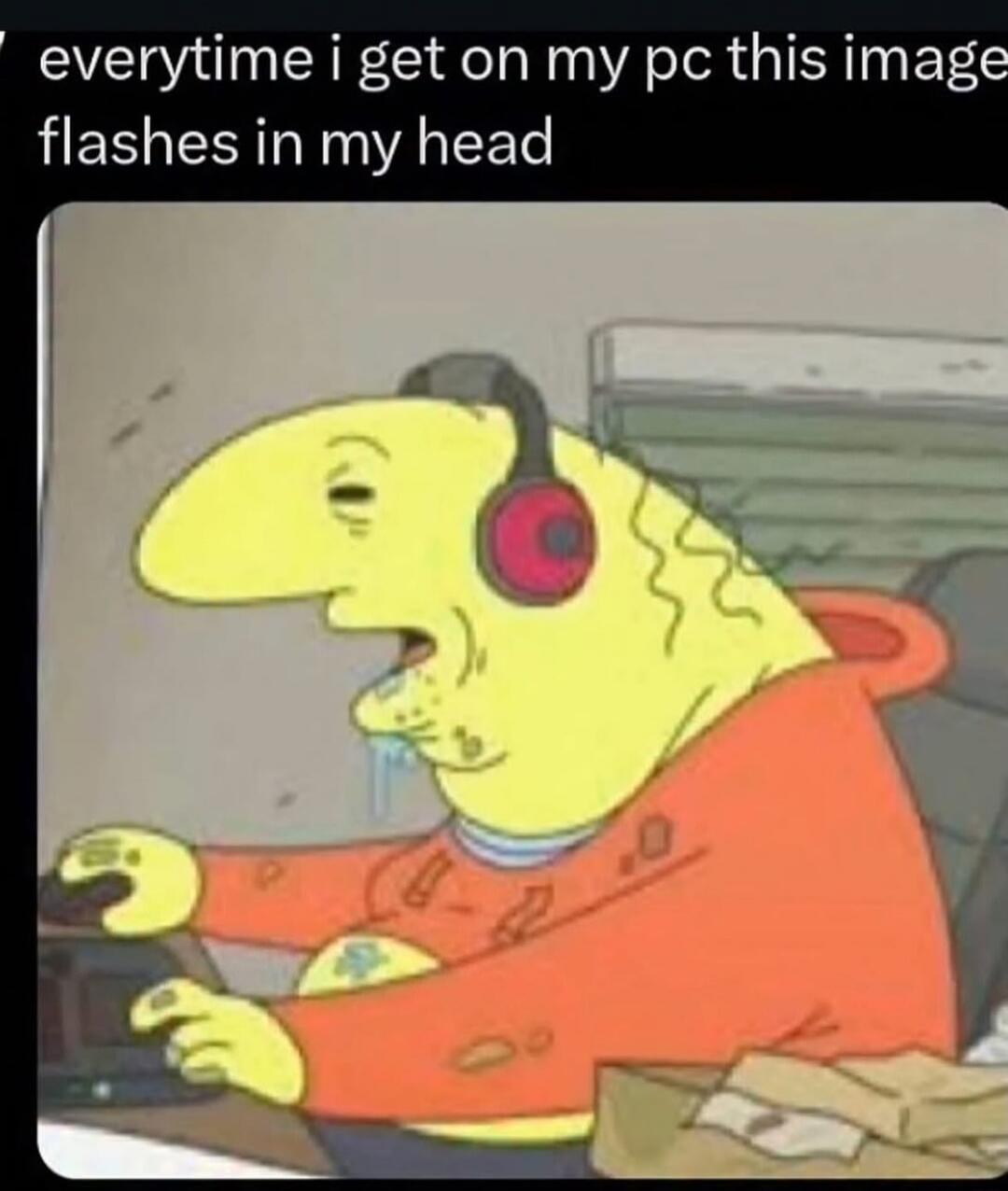everytime i get on my pc this image flashes in my head