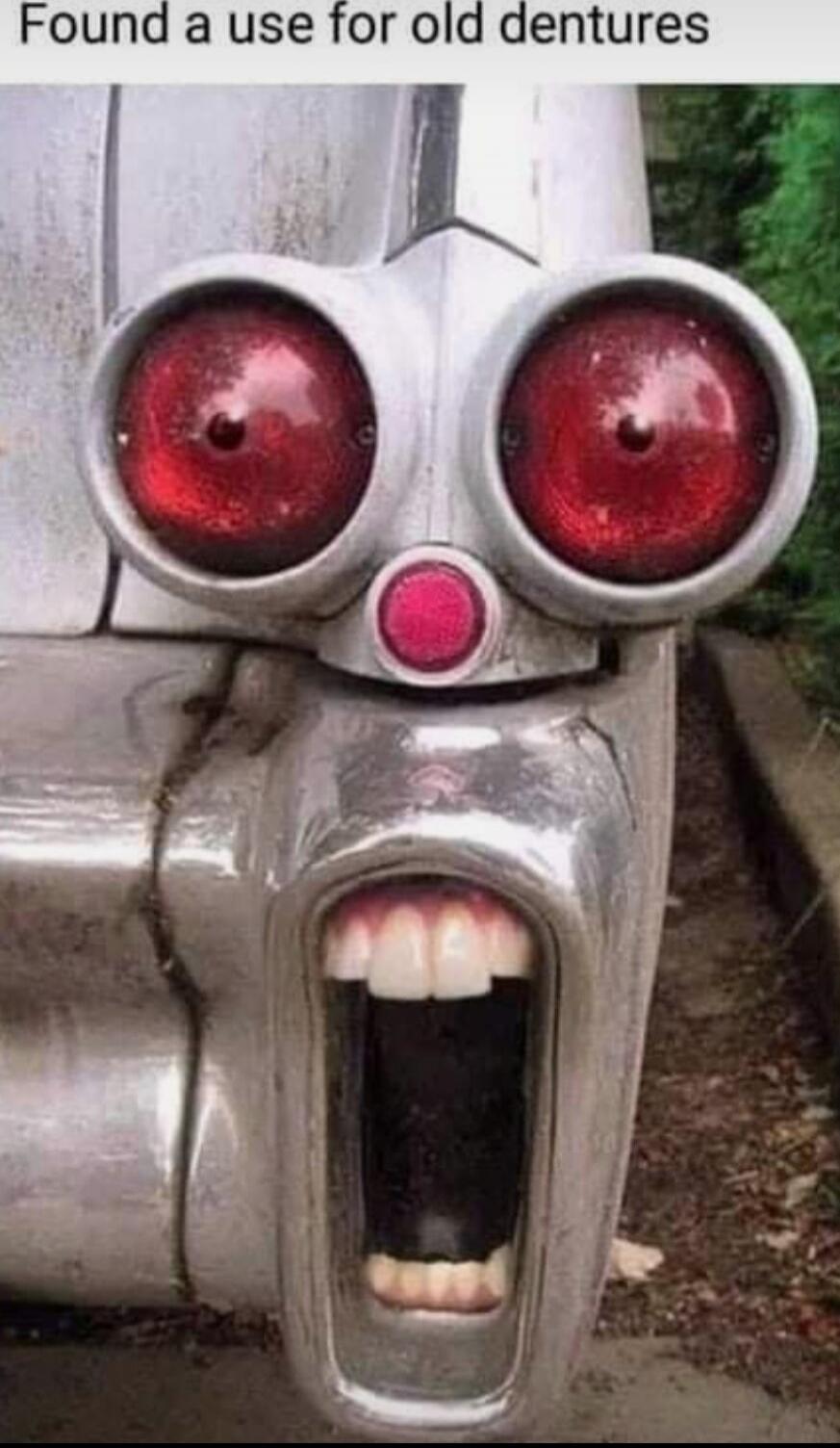 Found a use for old dentures