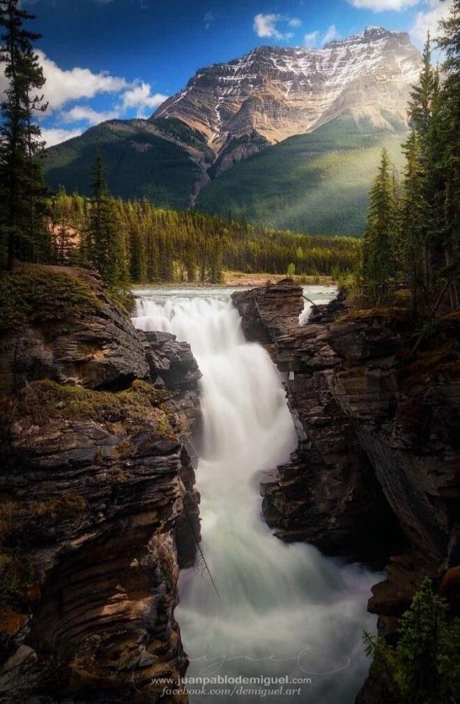Waterfall in the mountains