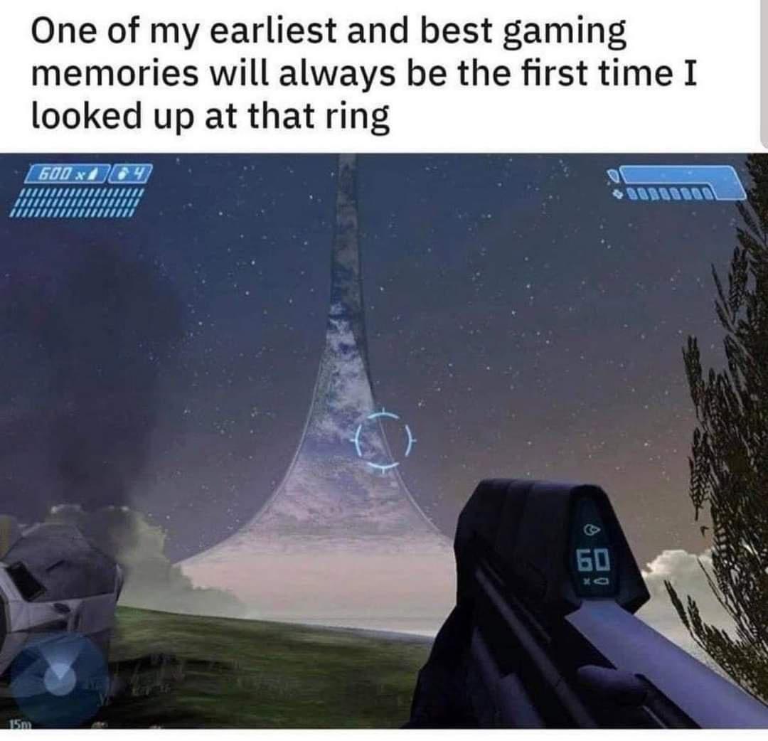 One of my earliest and best gaming memories will always be the first time I looked up at that ring