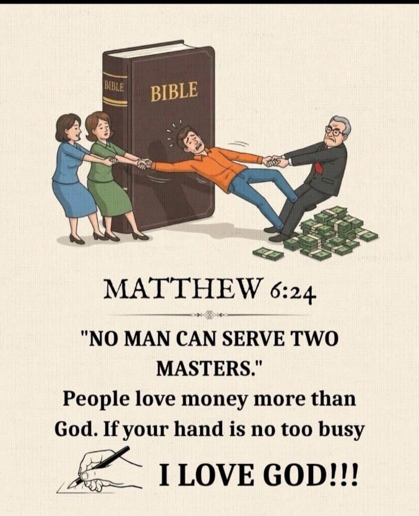 BIBLE MATTHEW 6:24 