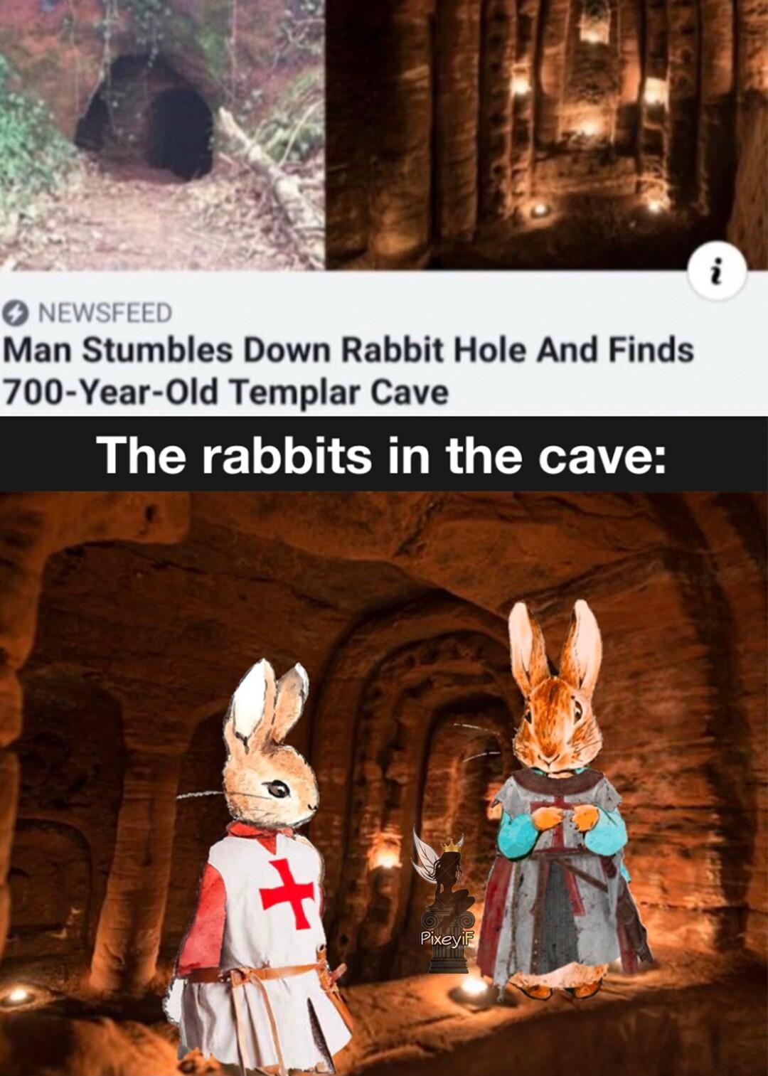 Man Stumbles Down Rabbit Hole And Finds 700 Year Old Templar Cave