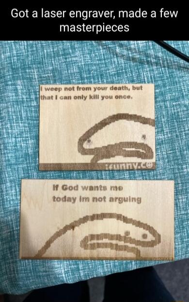 Got a laser engraver made a few IMER GV T
