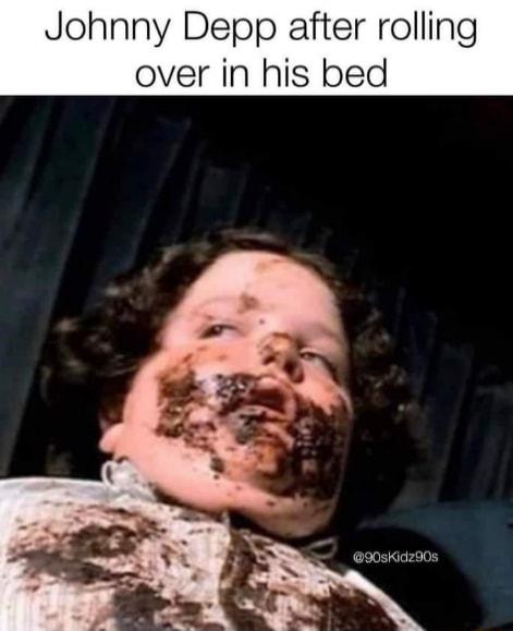 Johnny Depp after rolling over in his bed 90sKidz908