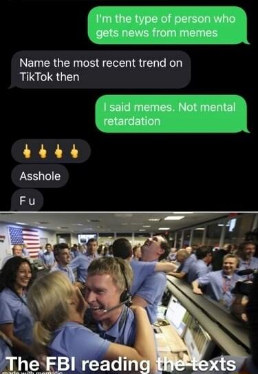 Im the type of person who gets news from memes Name the most recent trend on LIS GEY