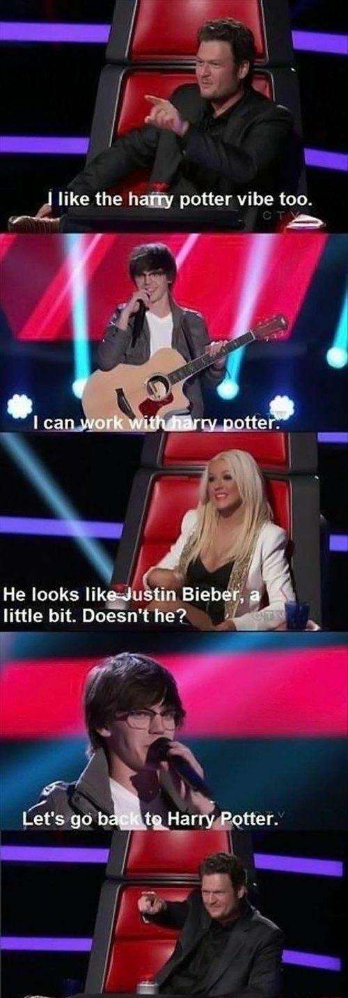 like the hafify potter vibe too g He looks likeJustin Bieb little bit Dogrf e