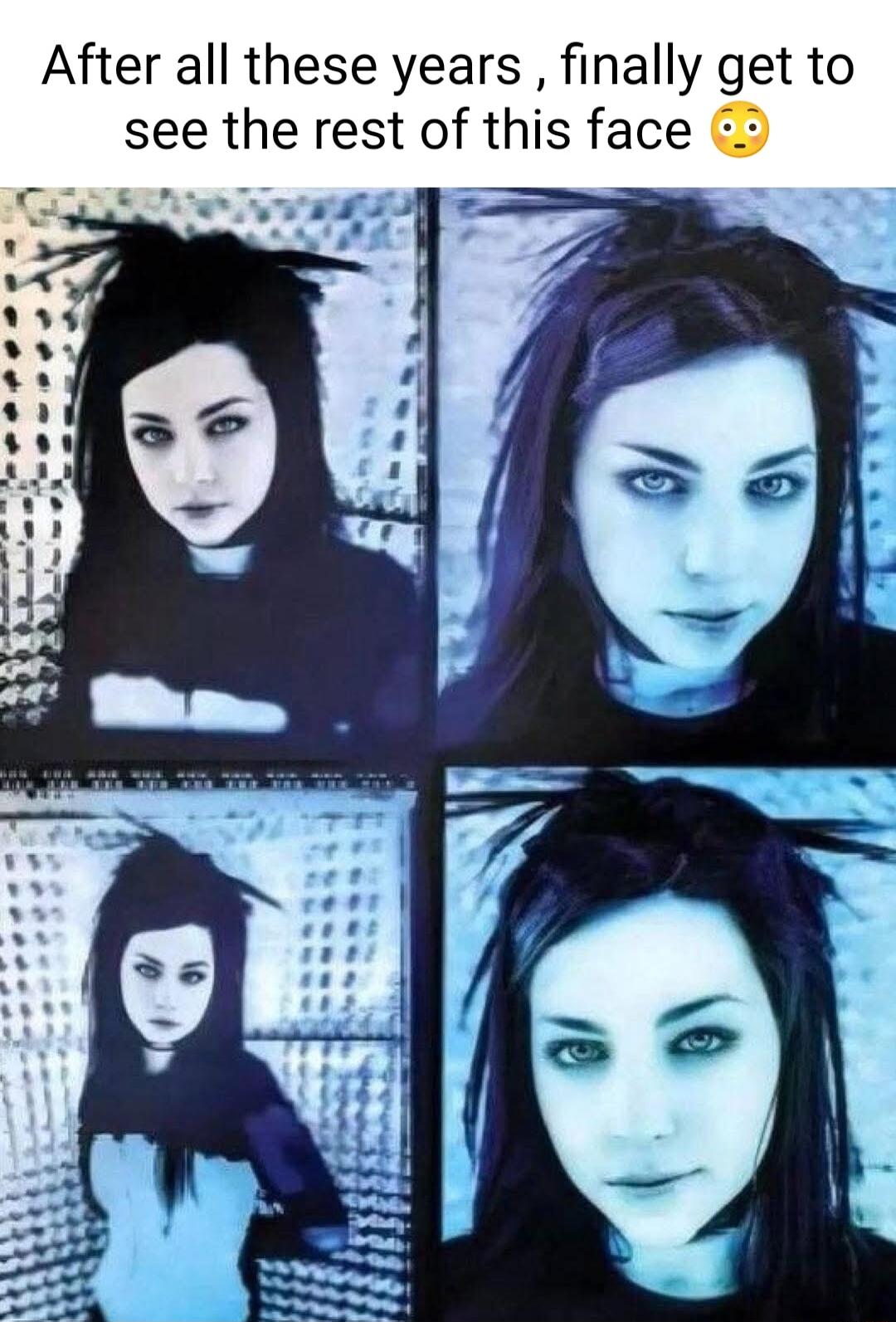After all these years finally get to see the rest of this face 2