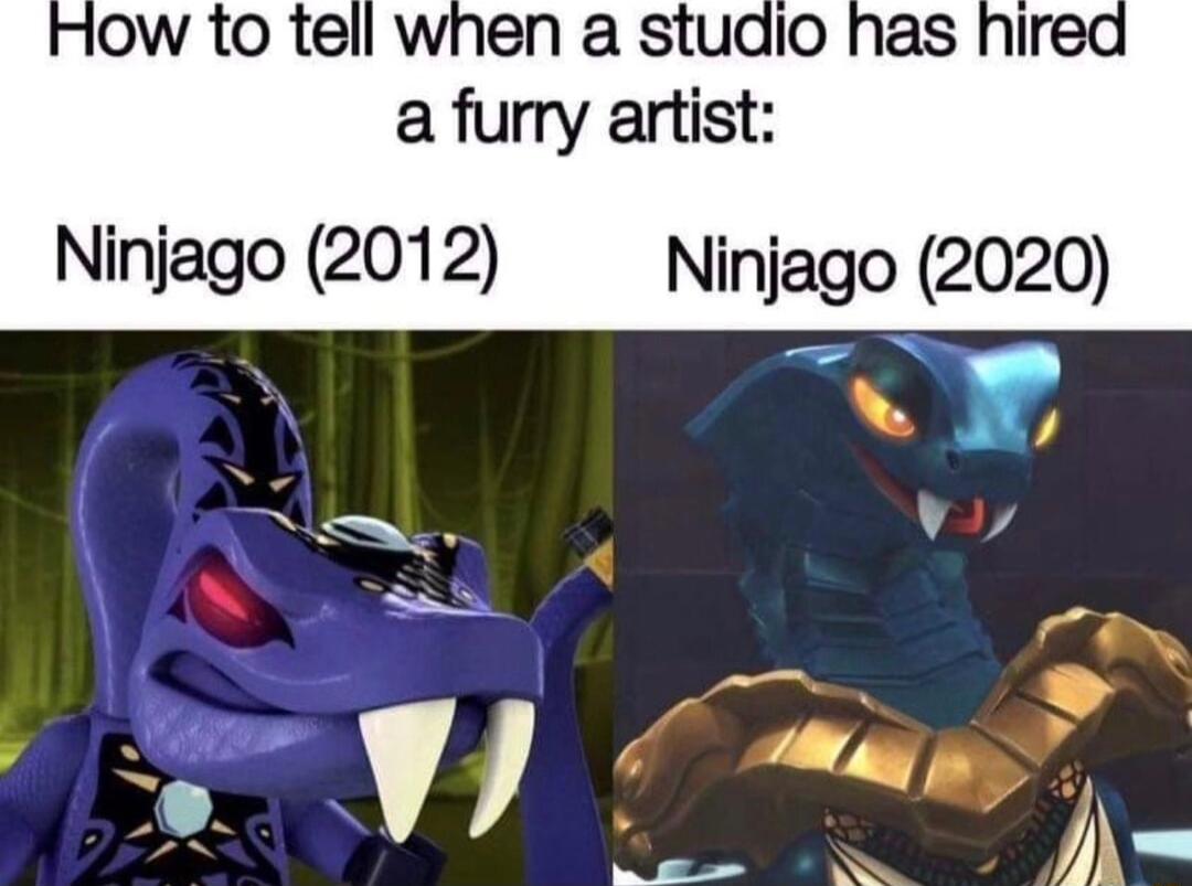 a furry artist Ninjago 2012 NnJago 2020