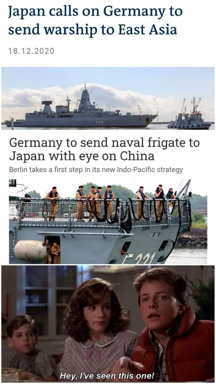 Japan calls on Germany to send warship to East Asia 18122020 Germany to send naval frigate to Japan with eye on China Berlin takes a first step in its new Indo Pacific strategy e AR R T