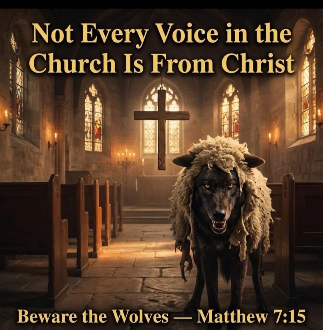 Not Every Voice in the Church Is From Christ. Beware the Wolves — Matthew 7:15.