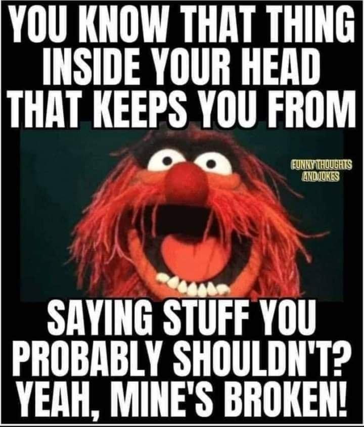 YOU KNOW THAT THING INSIDE YOUR HEAD THAT KEEPS YOU FIIIM egpre SAYING STUFF YOU PROBABLY SHOULDNT YEAH MINES BROKEN