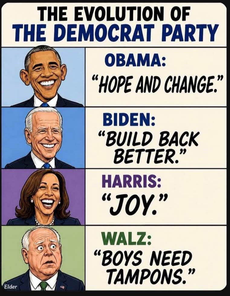 THE EVOLUTION OF THE DEMOCRAT PARTY OBAMA: 