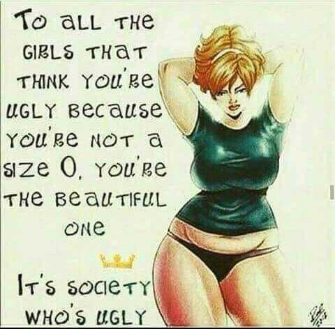 To aLL THe GIBLS THAT THK Youre UGLY Because Youre ot a sze O youse THE BEQUTIFUL one Skl Its socery WHOS UGLY P