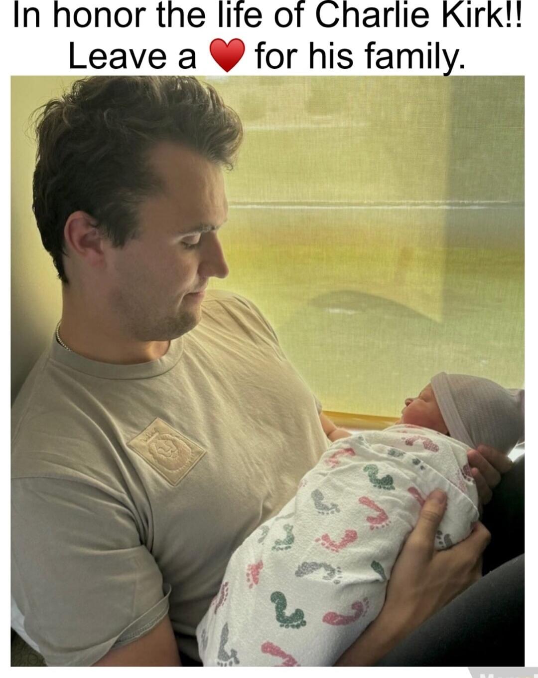 In honor the life of Charlie Kirk!! Leave a ❤️ for his family.