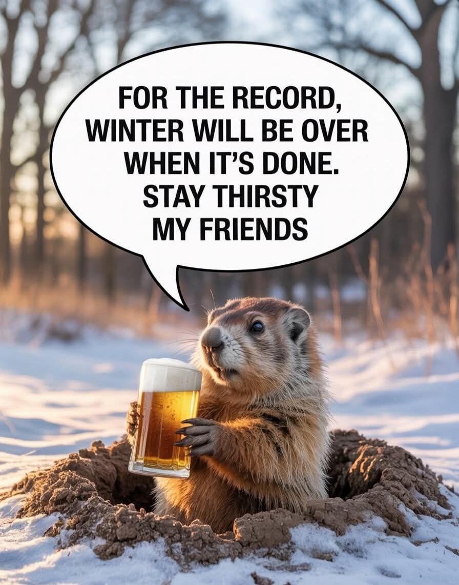 FOR THE RECORD, WINTER WILL BE OVER WHEN IT'S DONE. STAY THIRSTY MY FRIENDS
