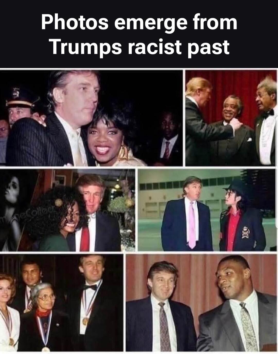 Photos emerge from Trumps racist past