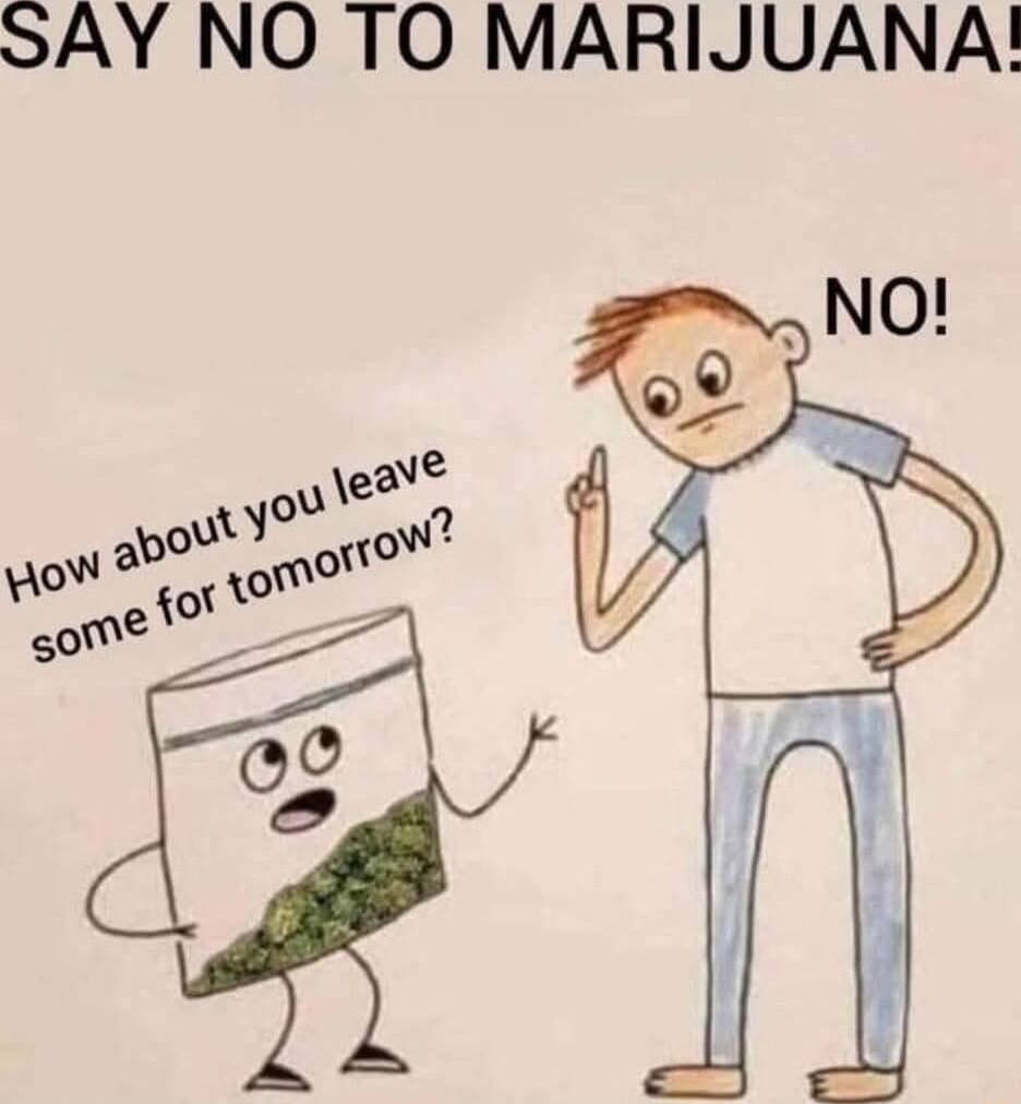 SAY NO TO MARIJUANA