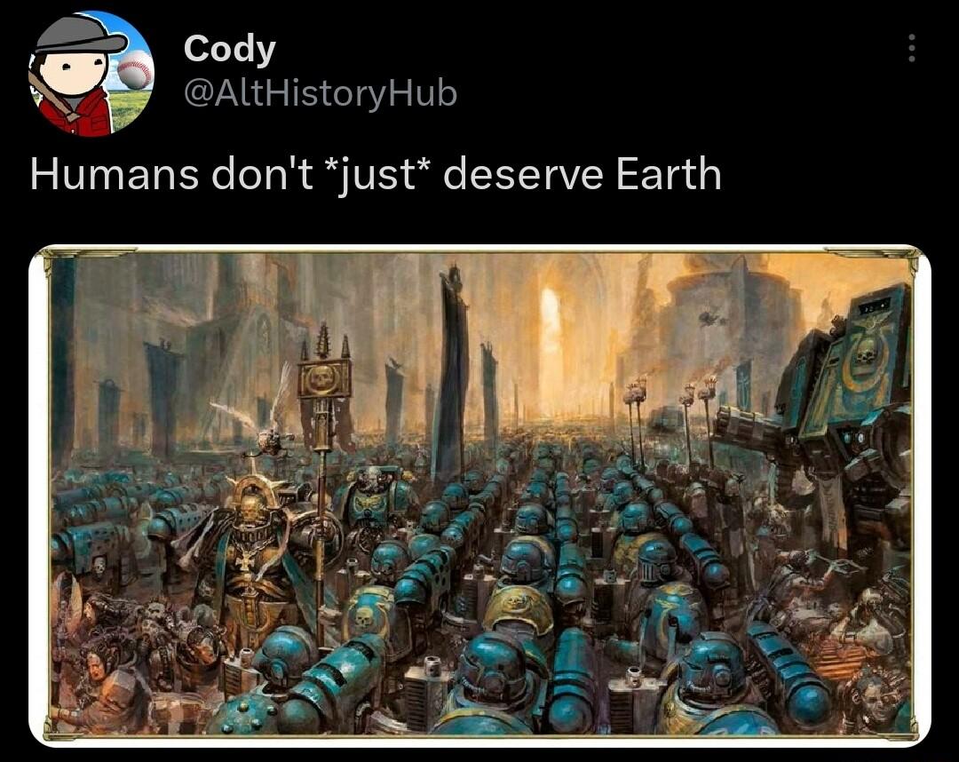 e AltHistoryHub Humans dont just deserve Earth