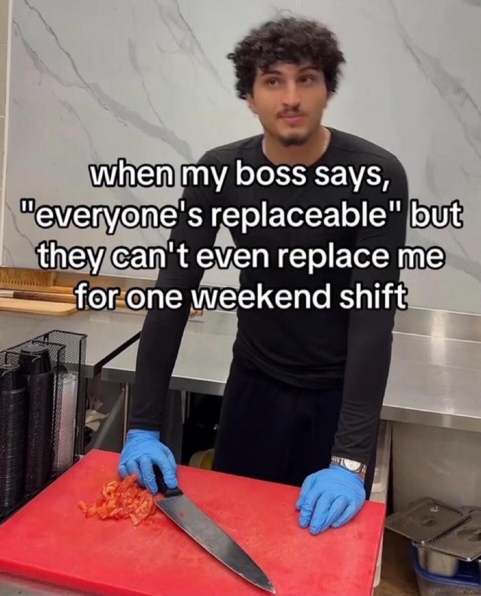 when my boss says, 