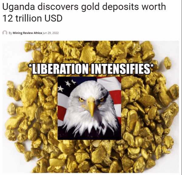 Uganda discovers gold deposits worth 12 trillion USD