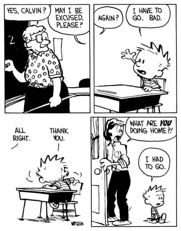 YES CALVIN MAY I BE WHAT ARE VO DOING HOME 2