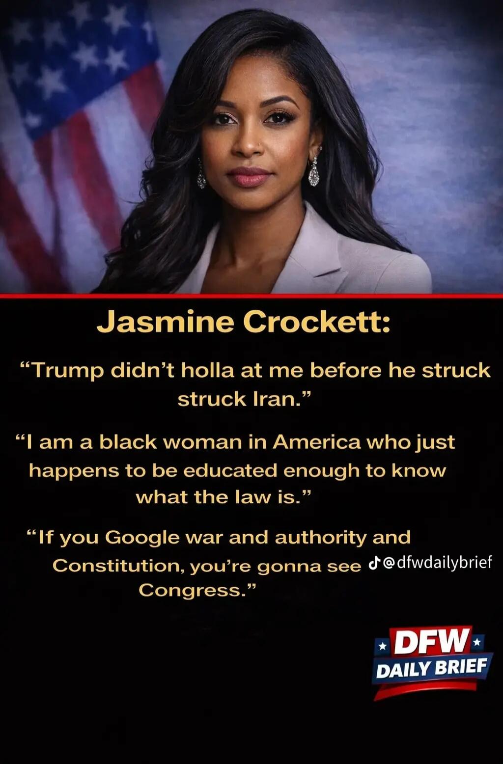 Jasmine Crockett: 