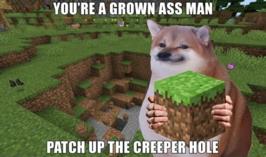 YOUREA GROWN ASS MAN PATCH UP THE CR