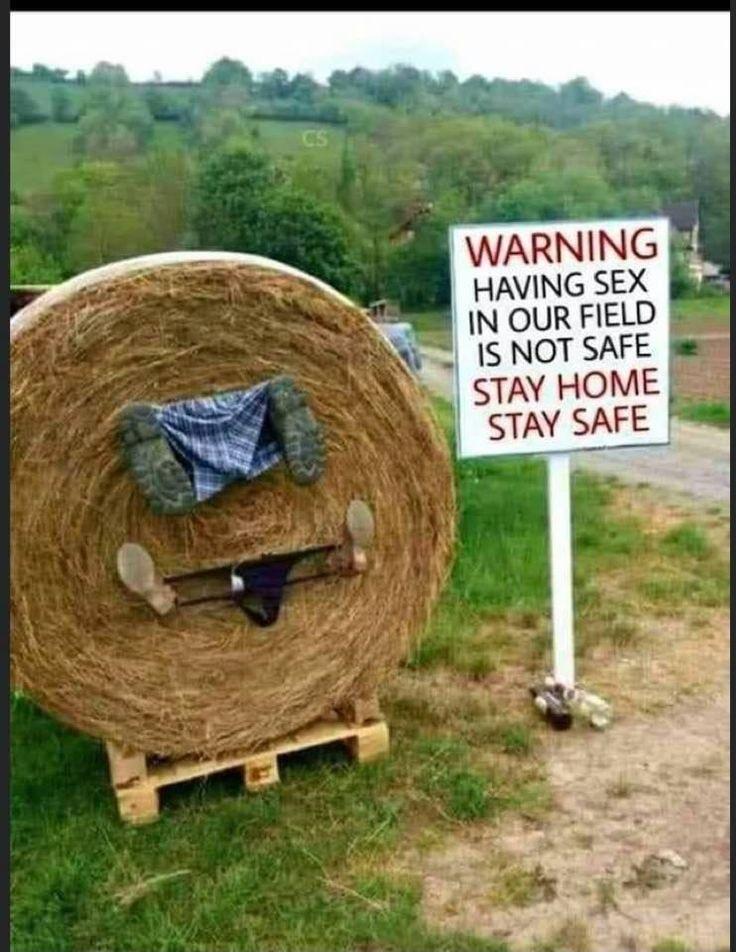 WARNING HAVING SEX S IN OUR FIELD S IS NOT SAFE e STAY HOME STAY SAFE