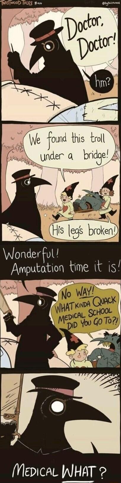 __efound this troll furder a bridge 4 His egs broken orderfull Ampukation time it is MepicAL WHAT 2