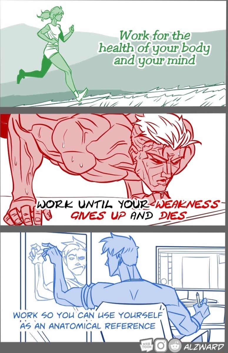 Workforthe health of your body and your mind D WORK 50 YOU CAN USE YOURSELF A AN ANATOMICAL REFERENCE