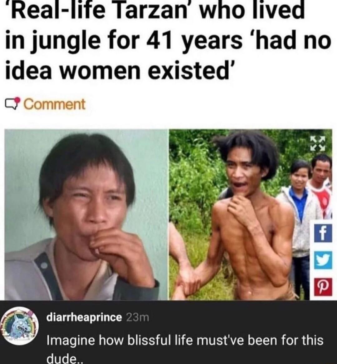 Real lite Tarzan who lived in jungle for 41 years had no idea women existed