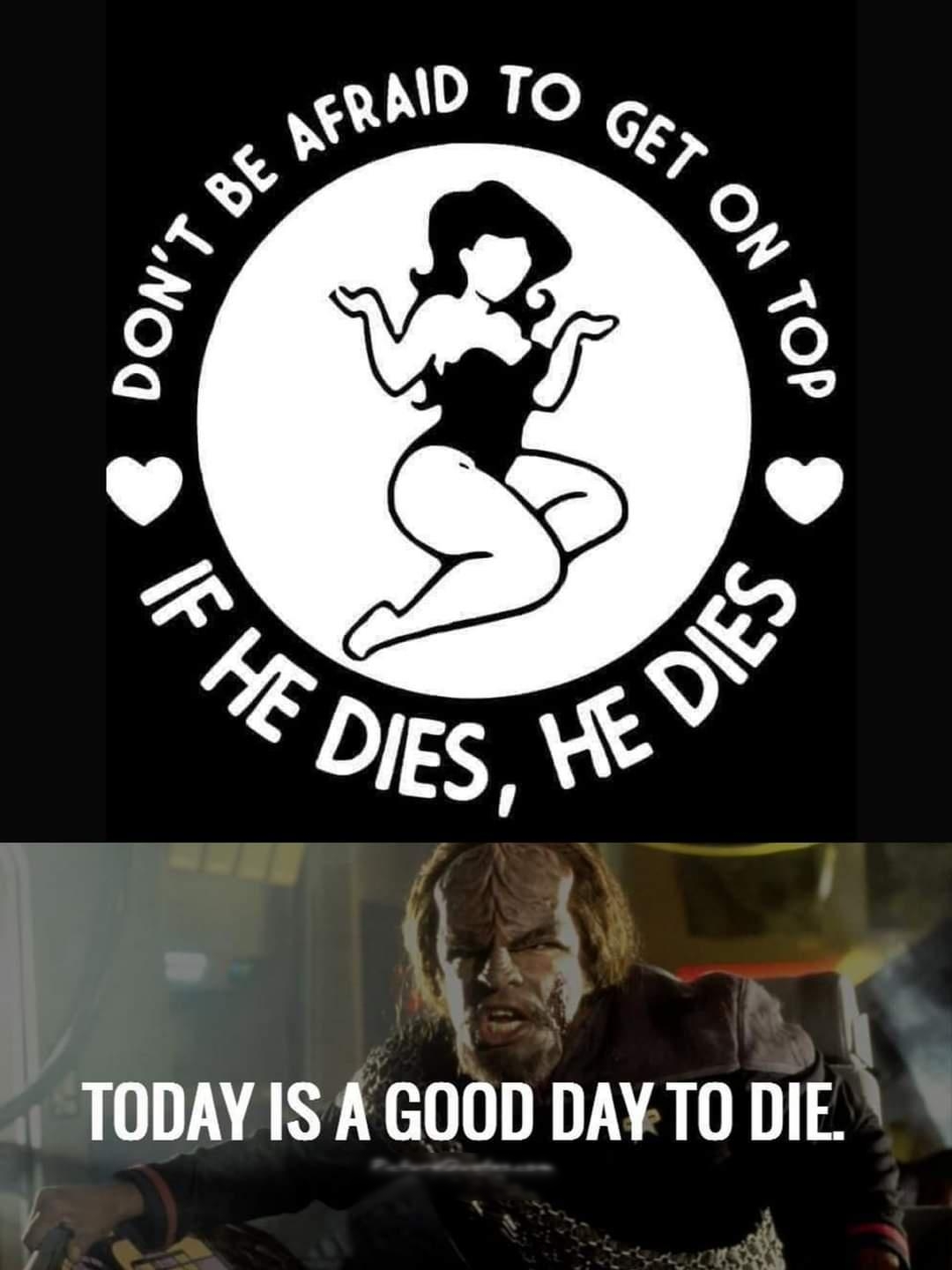 YA o TODAY IS A GOOD DAY T0 DIE