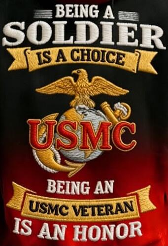 BEING A SOLDIER IS A CHOICE. USMC. BEING AN USMC VETERAN IS AN HONOR.