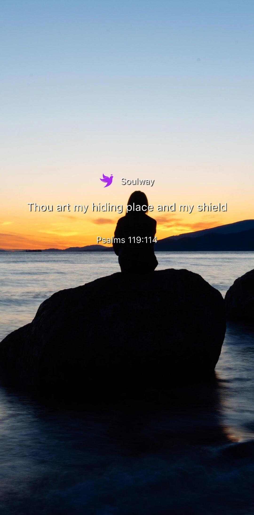 Soulway Thou art my hiding place and my shield Psalms 119:114