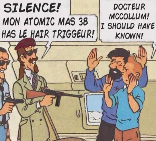 SILENCE DOCTEUR MON ATOMIC MAS 38 mccollu HAS LE HAIR TRIGGEUR known
