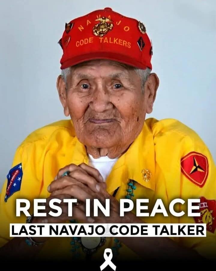 REST IN PEACE LAST NAVAJO CODE TALKER