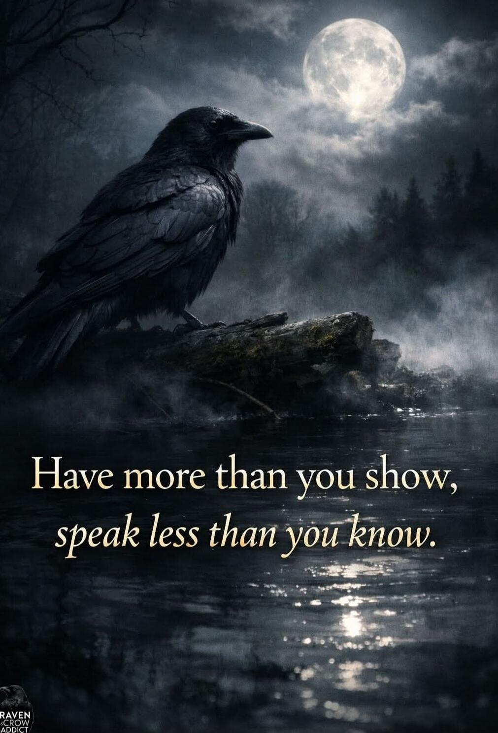 Have more than you show, speak less than you know.