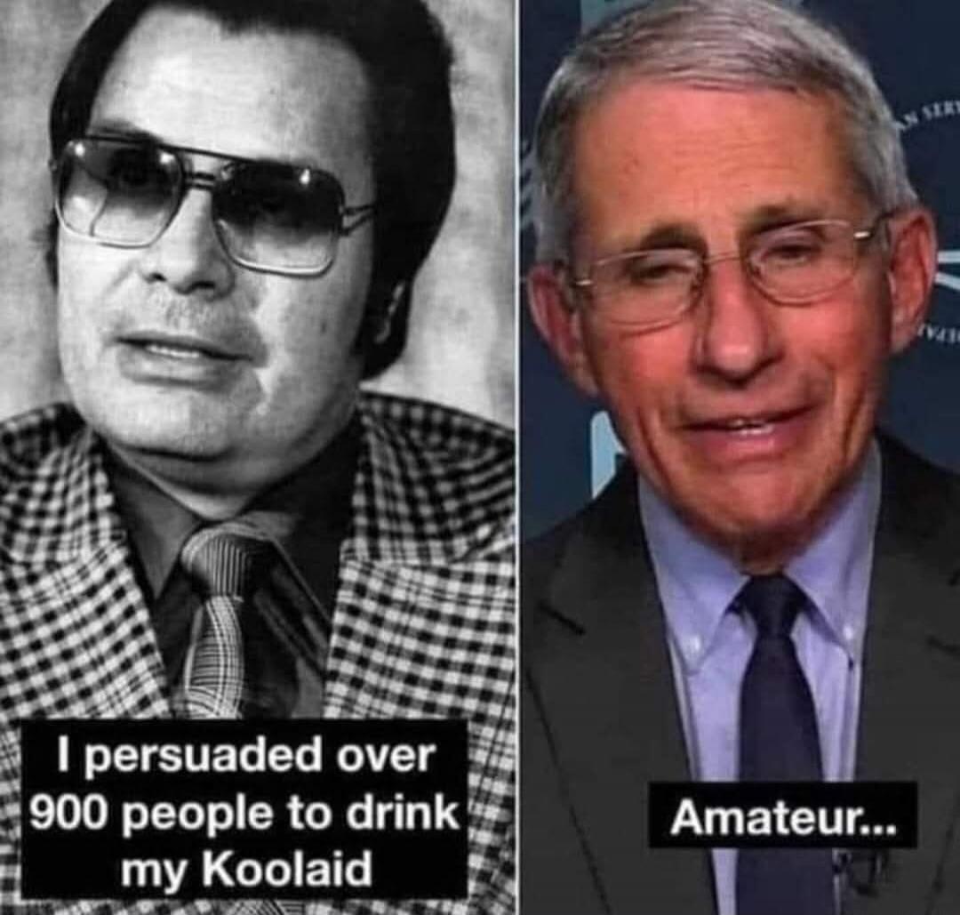I persuaded over 900 people to drink my Koolaid. Amateur...