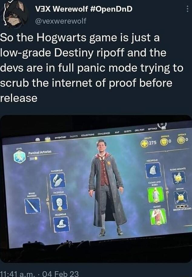 i N vax Werewolf OpenDnD P vexwerewolf SToR 1y SN o oF AWETg SRE10 R R VIS o low grade Destiny ripoff and the VS TE RTa R V WoT Tol el ToTo R a Y F R o SlelVoRdaTRT01 G TY o ol oo oy o Y release 1141am 04 Feb 23