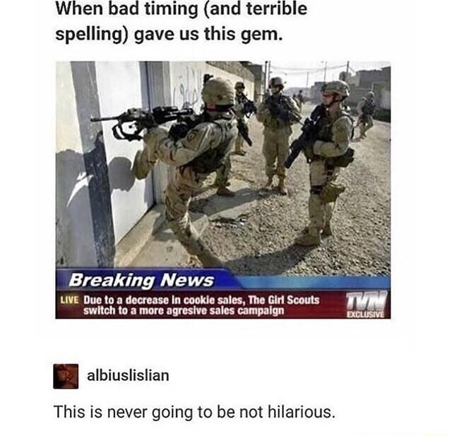 When bad timing and terrible spelling gave us this gem Breaking News LVE Duo o a do This is never going to be not hilarious