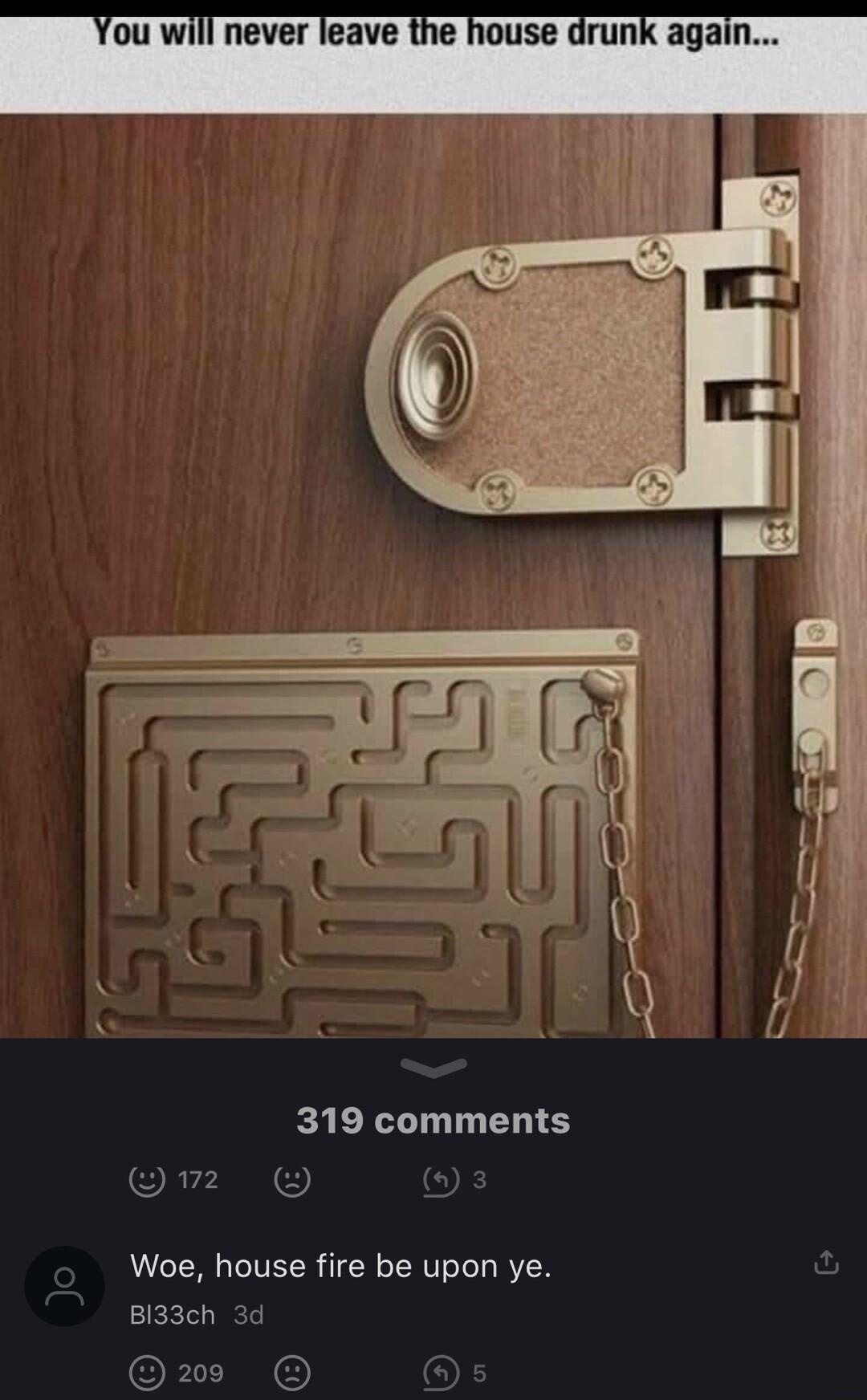 Woe house fire be upon ye Bi3ach 3d