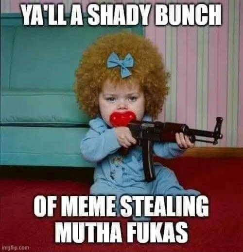 YA'LL A SHADY BUNCH OF MEME STEALING MUTHA FUKAS