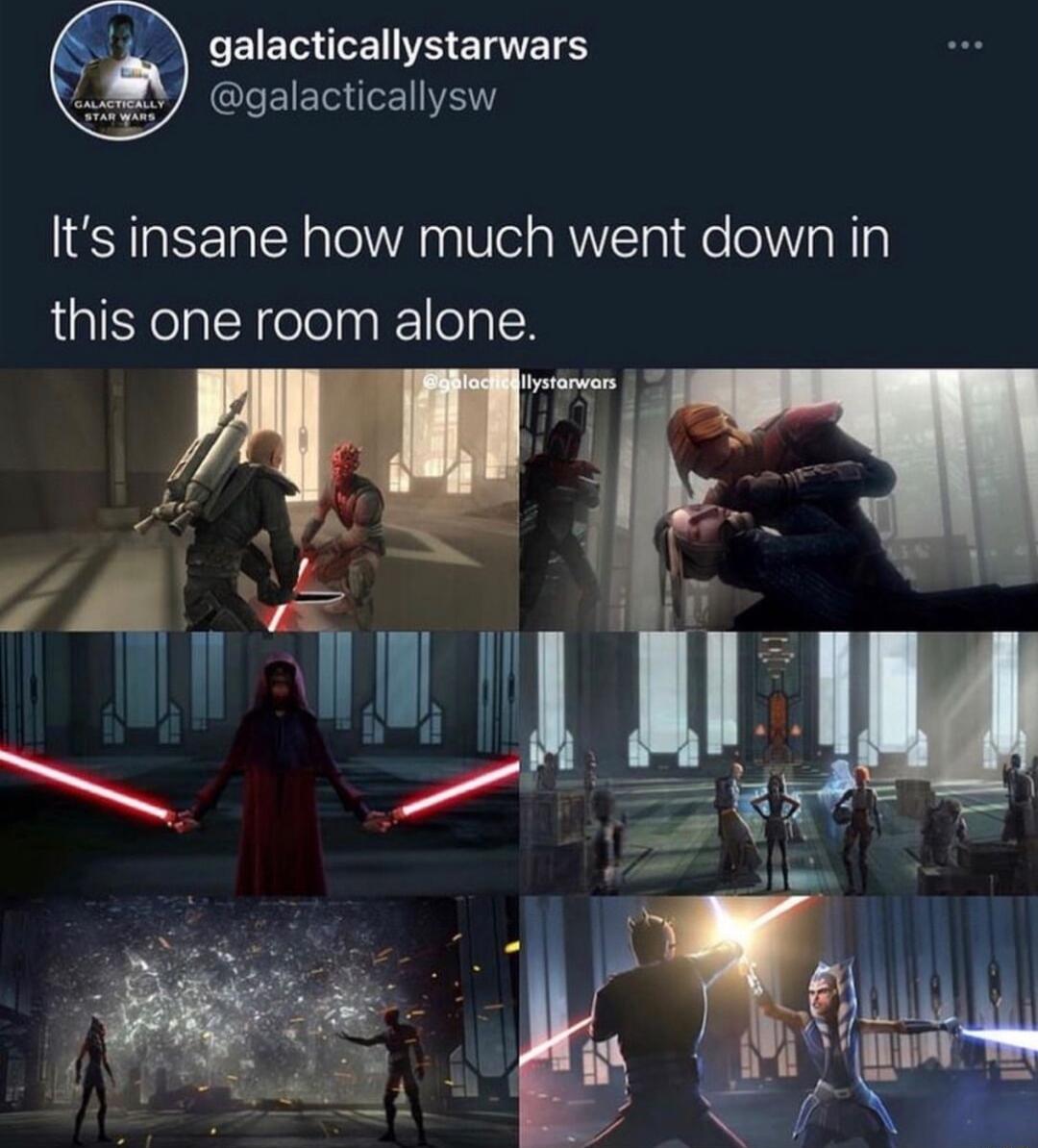 galacticallystarwars CEIETENIE Its insane how much went down in this one room alone 4
