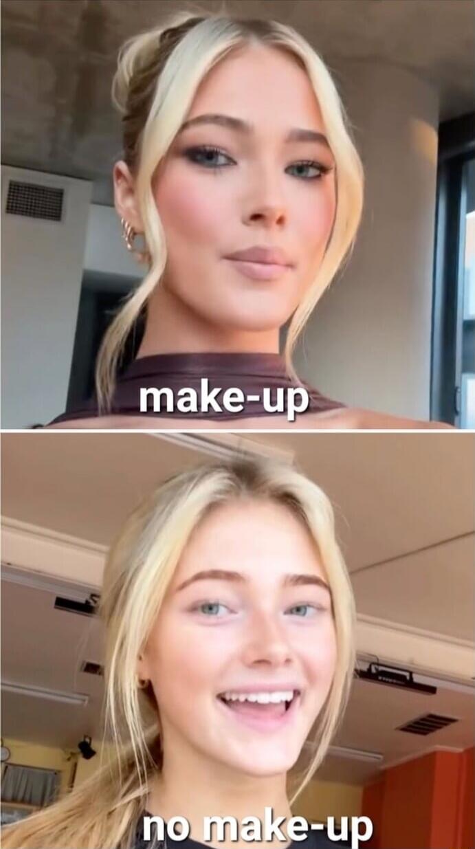 make-up
no make-up