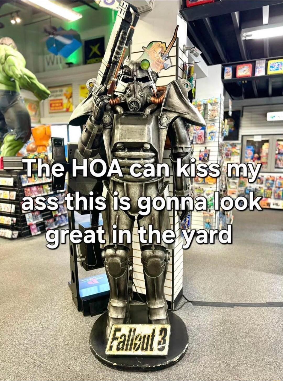 The HOA can kiss my ass this is gonna look great in the yard