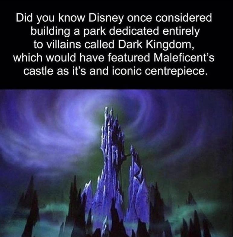 B1o RYe TN o A BIET V o p Weto g ES o T To o101 oaTo JEWoF 1y e To or1 e M1 C1Y to villains called Dark Kingdom which would have featured Maleficents castle as its and iconic centrepiece